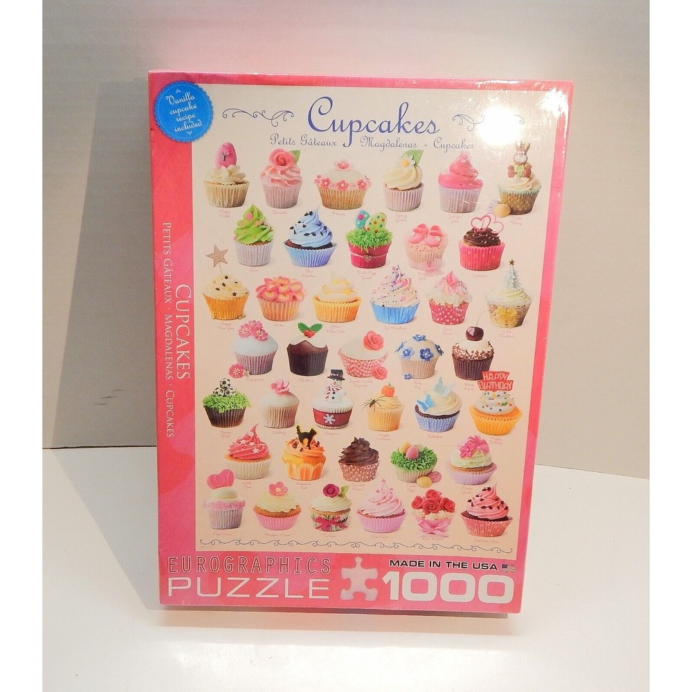 EuroGraphics Cupcakes Jigsaw Puzzle 1000 Piece 6000-0409 Sealed